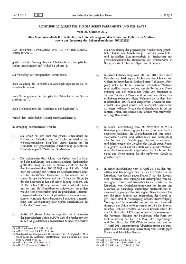thumbnail of RL 2012-29-EU Opferschutz Straftaten