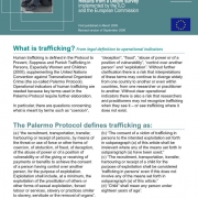 thumbnail of 2009 ILO – Operational Indicators for trafficking in Human Beings
